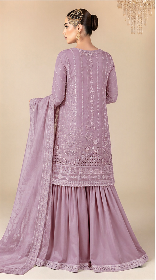 Luxury Unstitched Embroidered Lawn 3 Piece Suit BR-1465