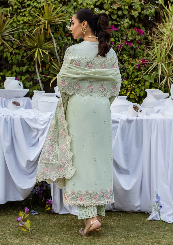 Luxury Unstitched Embroidered Lawn 3 Piece Suit BR-1226