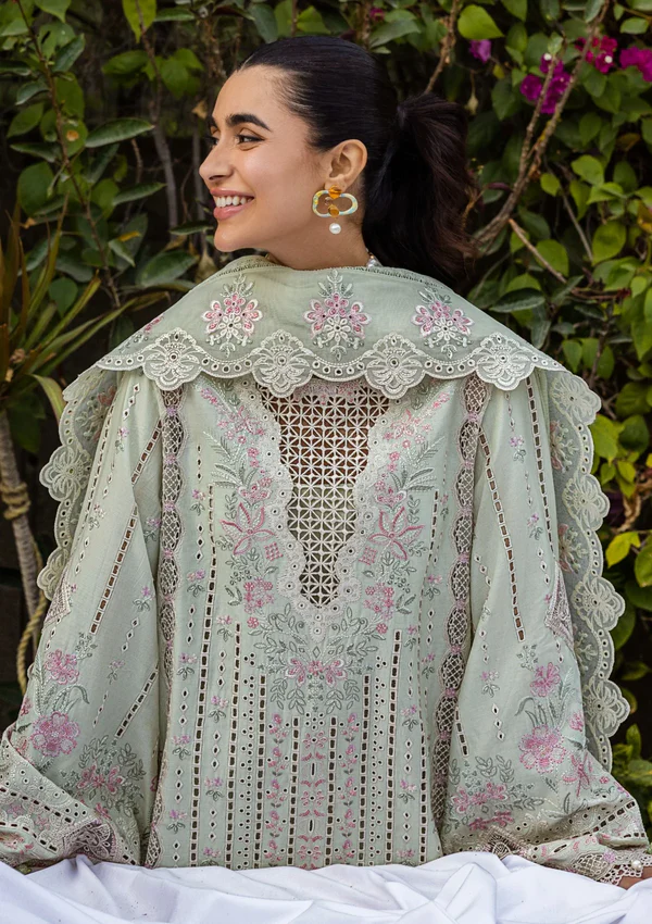 Luxury Unstitched Embroidered Lawn 3 Piece Suit BR-1226