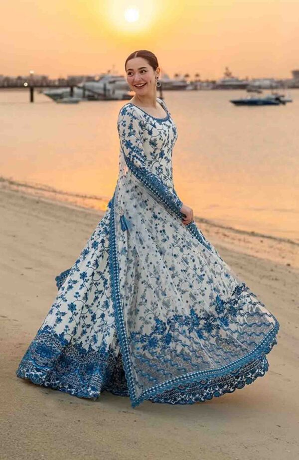 Luxury Unstitched Embroidered Lawn 3 Piece Suit BR-1488