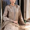 Luxury Unstitched Embroidered Lawn  3 Piece Suit BR-1207A