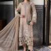 Luxury Unstitched Embroidered Lawn  3 Piece Suit BR-1207A