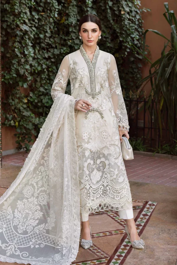 Luxury Unstitched Embroidered Lawn 3 Piece Suit BR-1440