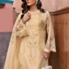 Luxury Unstitched Embroidered Lawn Organza 3 Piece Suit BR-1207G