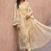 Luxury Unstitched Embroidered Lawn Organza 3 Piece Suit BR-1207G