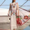 Luxury Unstitched Embroidered Luxury Lawn 3 Piece Suit BR-1487