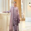 Luxury Unstitched Embroidered Luxury Lawn 3 Piece Suit BR-1490