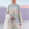 Luxury Unstitched Embroidered Luxury Lawn 3 Piece Suit BR-1482