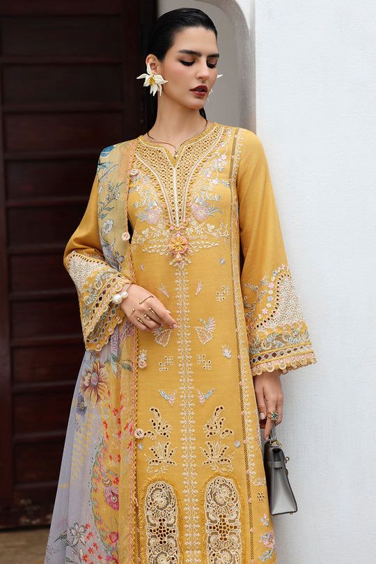 Luxury Unstitched Embroidered Lawn 3 Piece Suit BR-1430