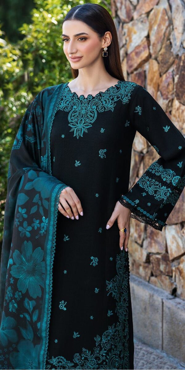 Luxury 3 Piece Embroidered Lawn Dress - Unstitched