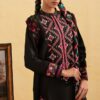 Exquisite Black 3 Piece Embroidered Lawn Suit - Unstitched