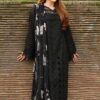 Luxury Black Unstitched Embroidered Lawn 3 Piece Suit