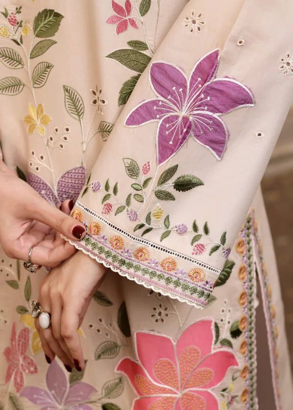 Premium Embroidered Lawn 3 Piece Suit – Unstitched