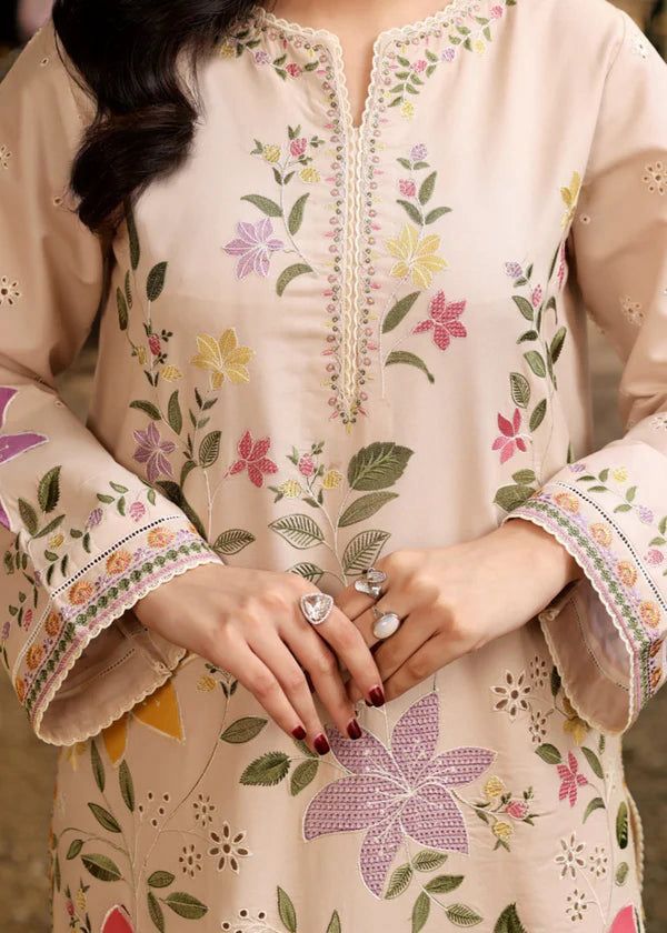 Premium Embroidered Lawn 3 Piece Suit – Unstitched