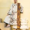 Off-White Premium 3 Piece Embroidered Lawn Dress – Unstitched