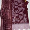 Luxury Unstitched Embroidered Lawn 3 Piece Suit