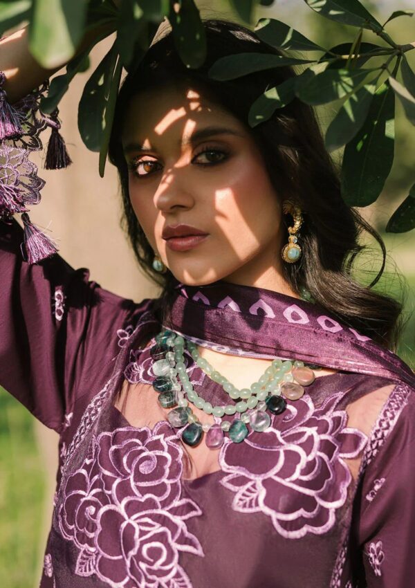 Luxury Unstitched Embroidered Lawn 3 Piece Suit