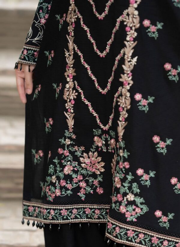 Luxury Unstitched Embroidered Lawn 3 Piece Suit