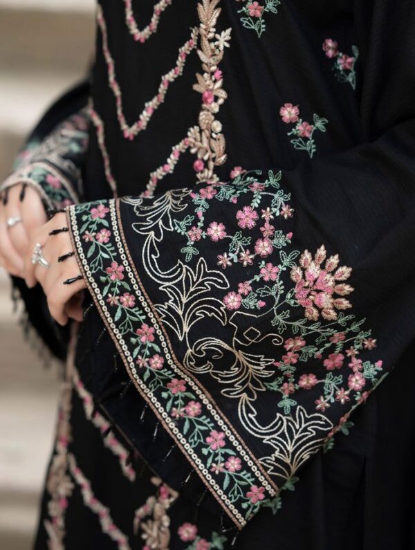 Luxury Unstitched Embroidered Lawn 3 Piece Suit