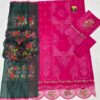 Luxury Unstitched Embroidered Lawn 3 Piece Suit