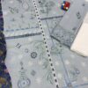 Luxury Unstitched Embroidered Lawn 3 Piece Suit