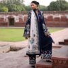 Luxury Unstitched Embroidered Lawn 3 Piece Suit