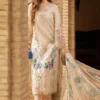 3 Piece Unstitched Embroidered Lawn Suit BR-890