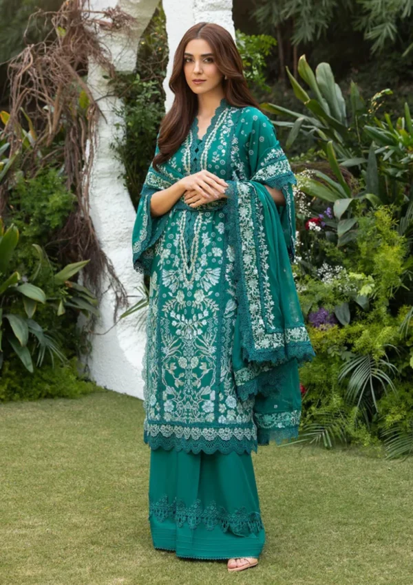 Premium 3 Piece Embroidered Lawn Suit - Unstitched