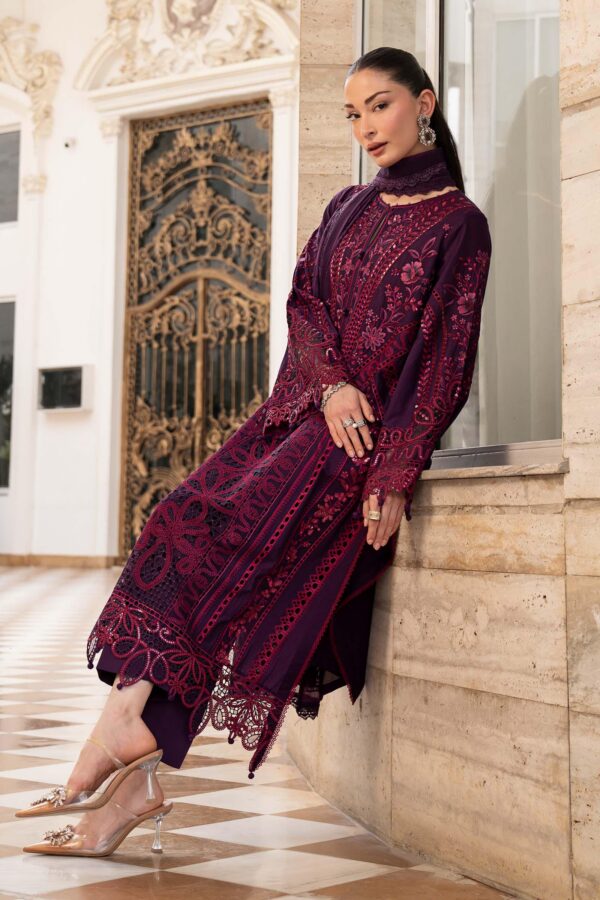 Unstitched Embroidered Lawn 3 Piece Suit with Ready to Wear Dupatta