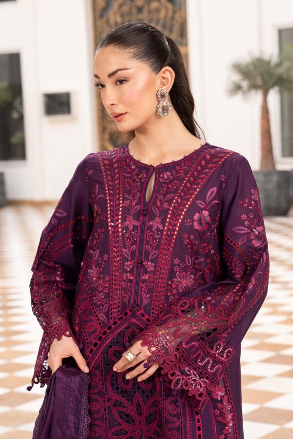 Unstitched Embroidered Lawn 3 Piece Suit with Ready to Wear Dupatta