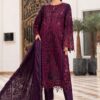 Unstitched Embroidered Lawn 3 Piece Suit with Ready to Wear Dupatta