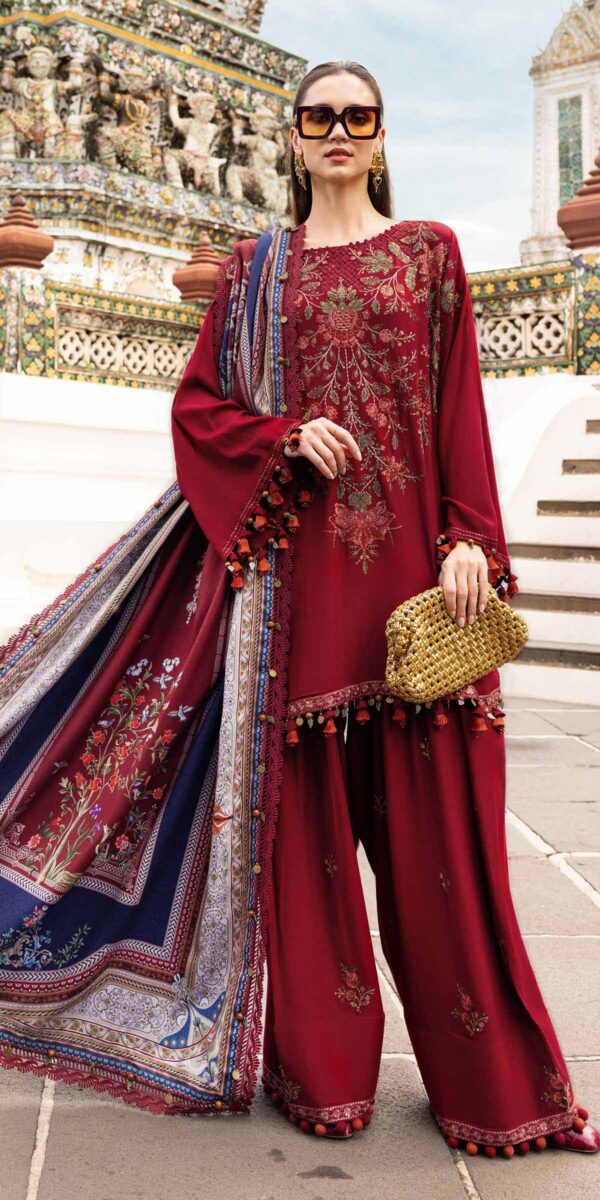 Premium 3 Piece Embroidered Lawn Suit - Unstitched