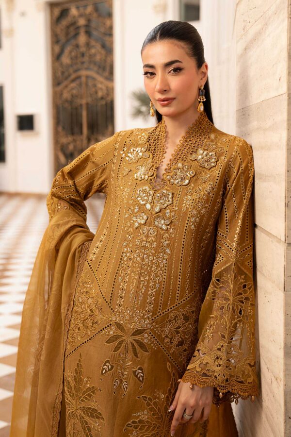 3 Piece Unstitched Embroidered Lawn Suit