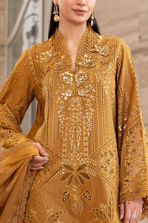 3 Piece Unstitched Embroidered Lawn Suit