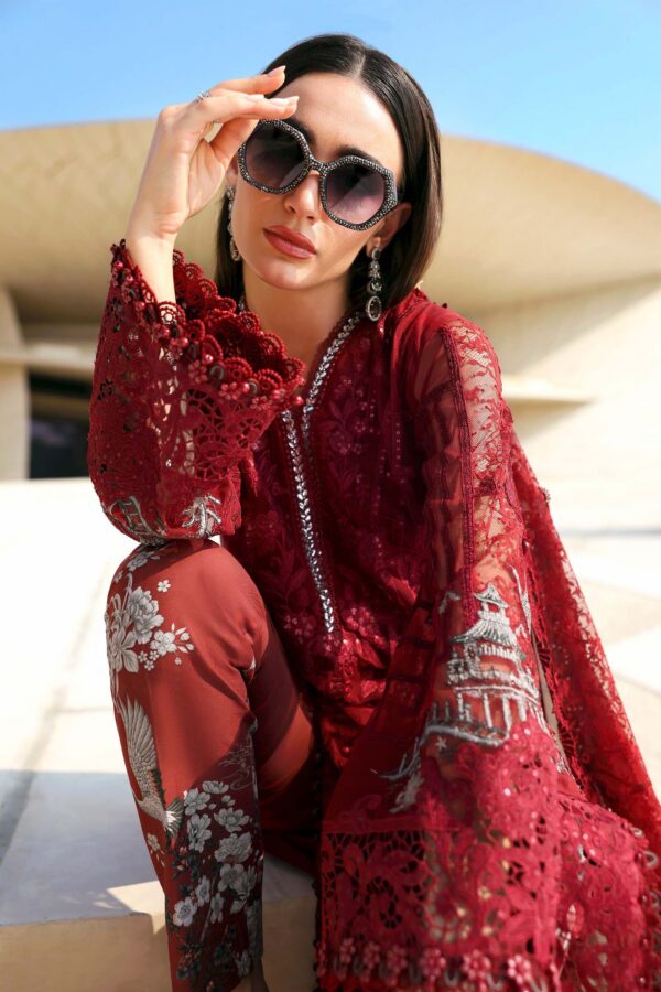 Premium 3 Piece Embroidered Lawn Suit - Unstitched