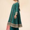 3 Piece Embroidered Raw Silk Suit