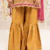 3 Piece Embroidered Raw Silk Suit