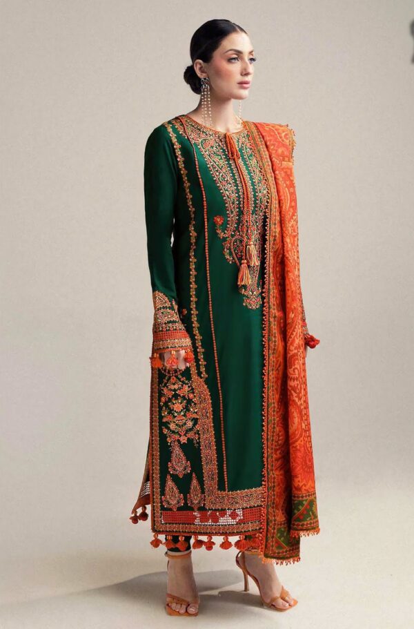 Premium 3 Piece Embroidered Lawn Suit - Unstitched