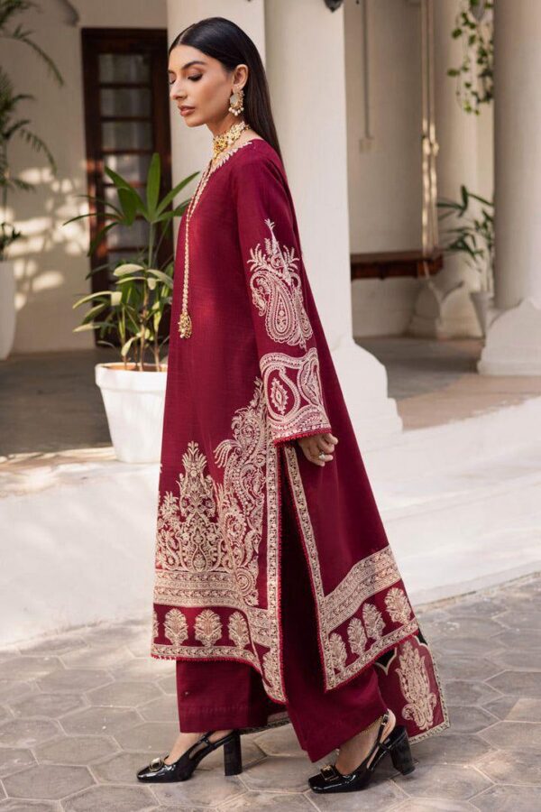 Premium 3 Piece Embroidered Lawn Suit - Unstitched