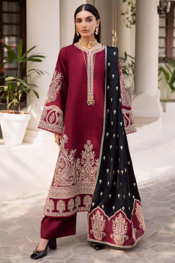 Premium 3 Piece Embroidered Lawn Suit - Unstitched