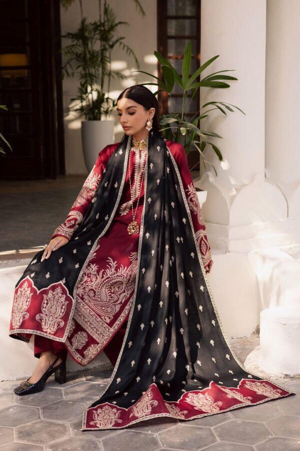 Premium 3 Piece Embroidered Lawn Suit - Unstitched