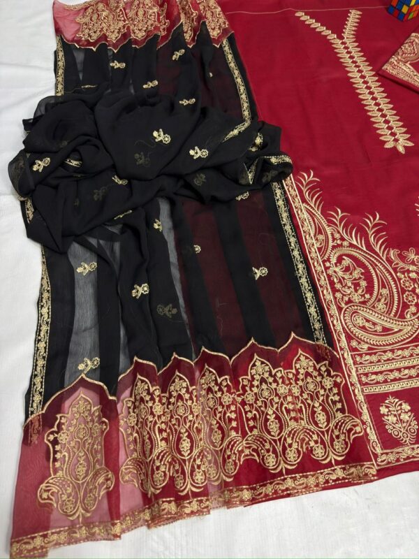 Premium 3 Piece Embroidered Lawn Suit - Unstitched