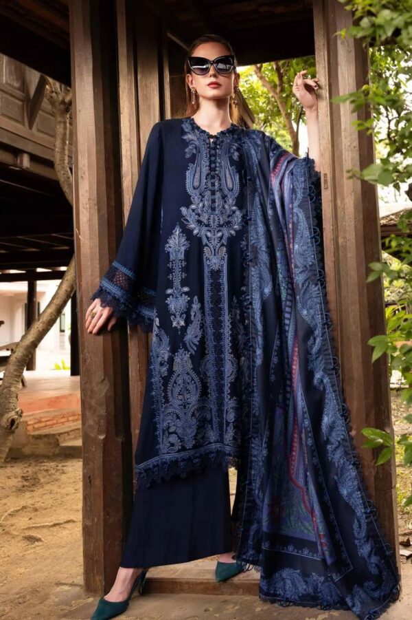 Premium 3 Piece Embroidered Lawn Suit - Unstitched