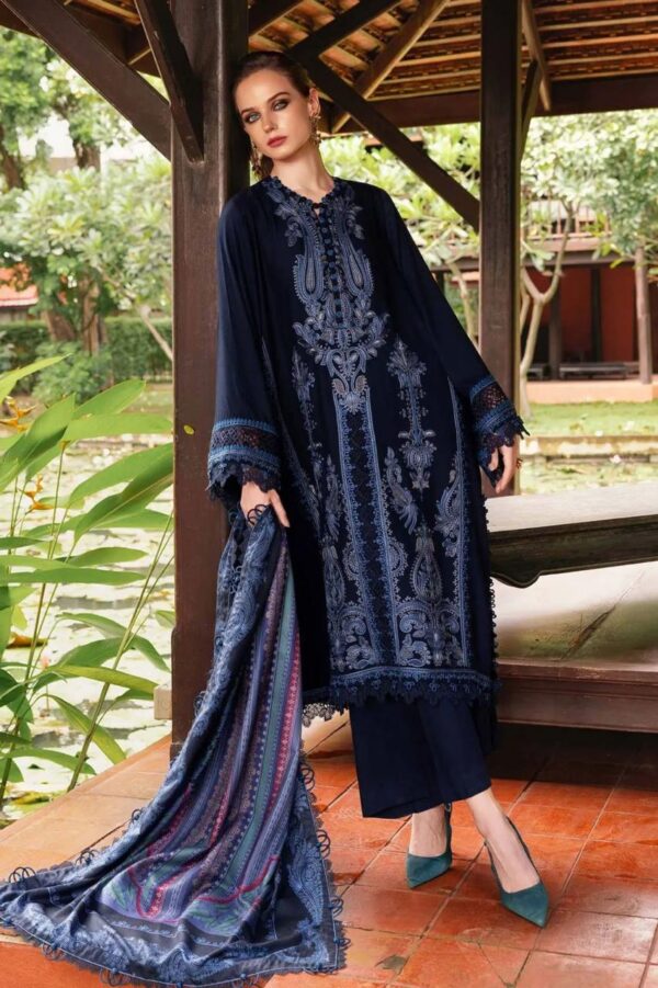 Premium 3 Piece Embroidered Lawn Suit - Unstitched