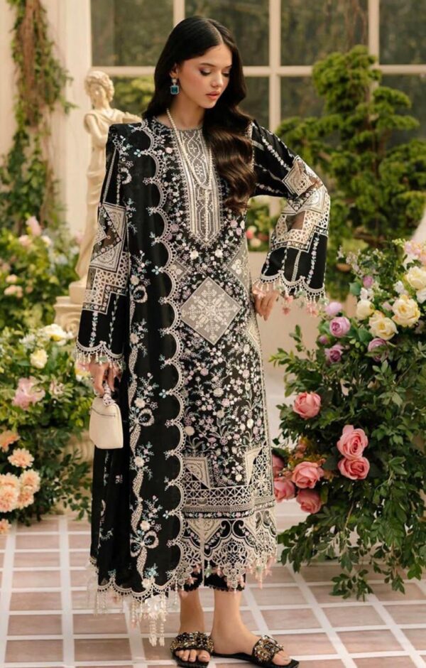 Premium 3 Piece Embroidered Lawn Suit - Unstitched