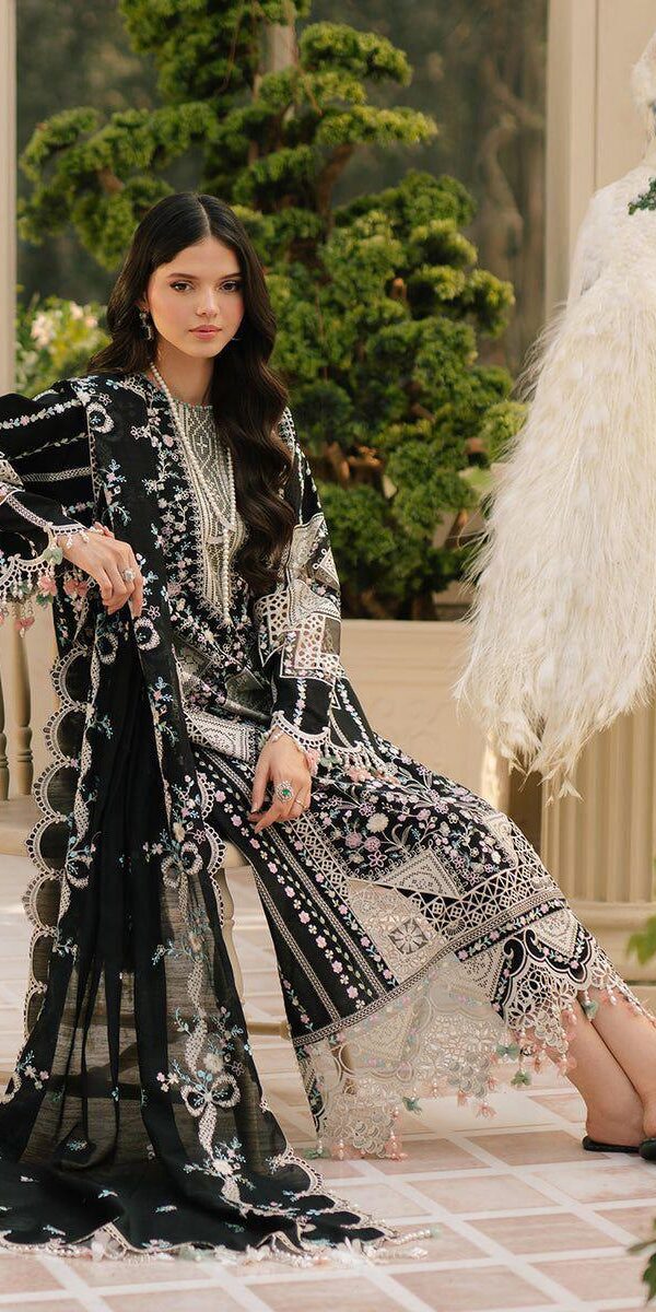 Premium 3 Piece Embroidered Lawn Suit - Unstitched