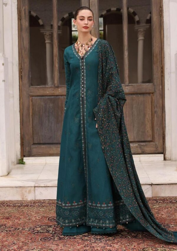 Premium 3 Piece Embroidered Lawn Suit - Unstitched