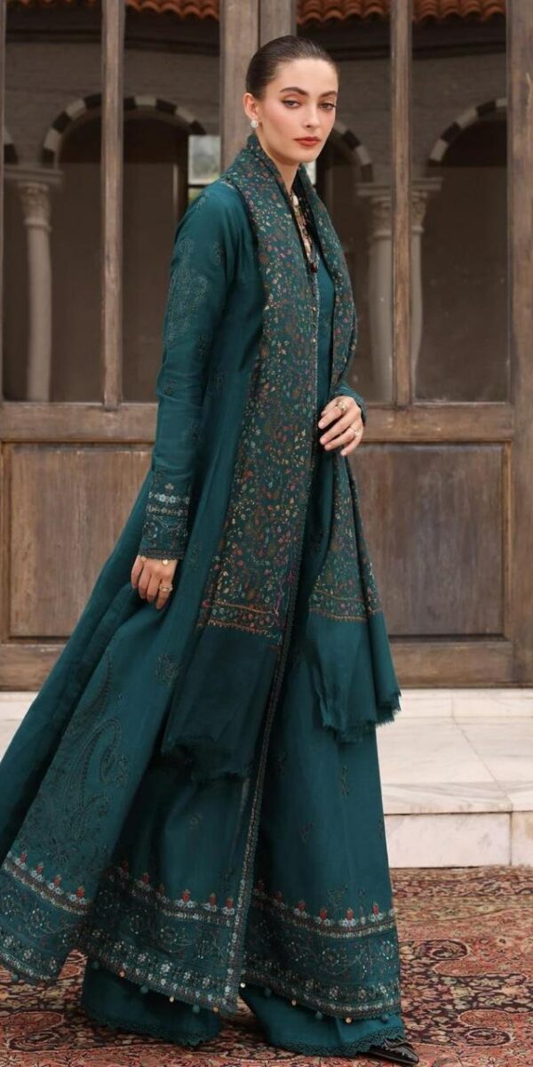 Premium 3 Piece Embroidered Lawn Suit - Unstitched