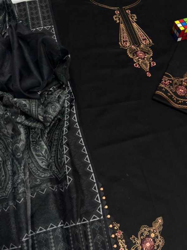 Premium 3 Piece Embroidered Lawn Suit - Unstitched