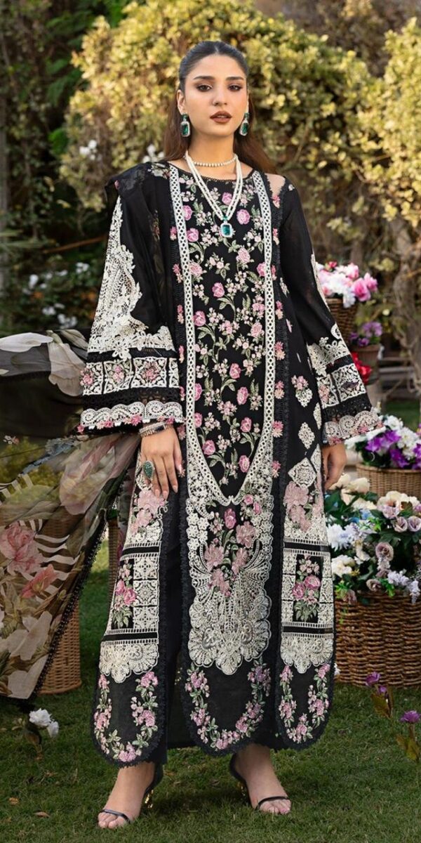 Premium 3 Piece Embroidered Lawn Suit - Unstitched